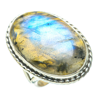 Labradorite Rings handcrafted by Ana Silver Co - RING60740