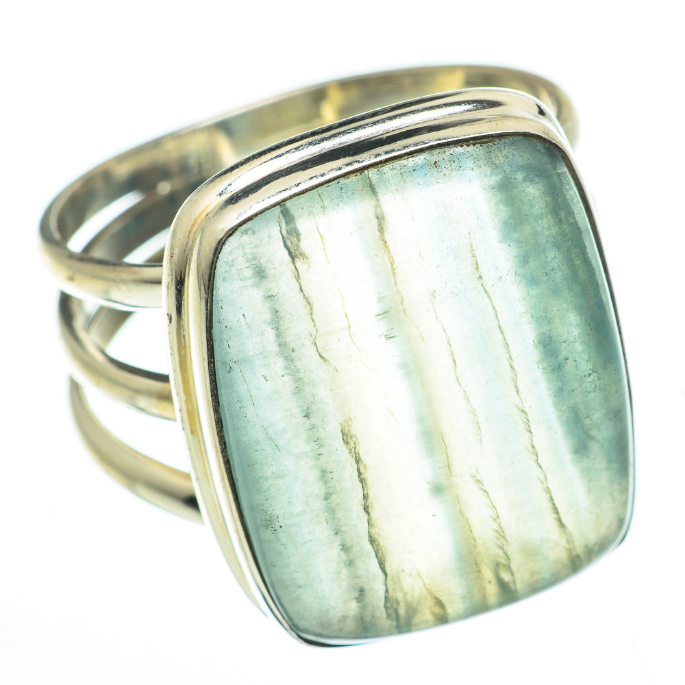 Blue Fluorite Rings handcrafted by Ana Silver Co - RING60741