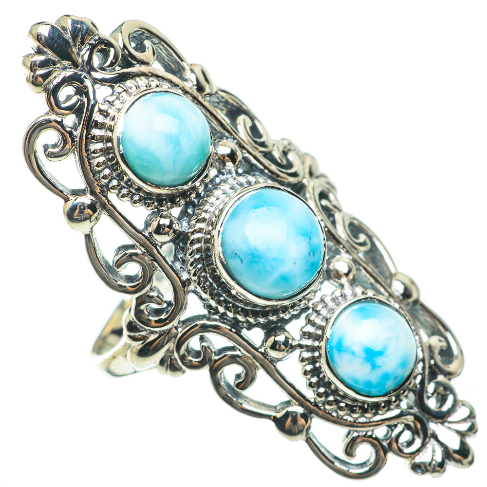 Larimar Rings handcrafted by Ana Silver Co - RING60742
