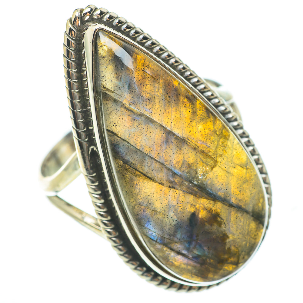 Labradorite Rings handcrafted by Ana Silver Co - RING60743