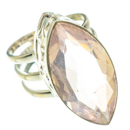 Rose Quartz Rings handcrafted by Ana Silver Co - RING60748