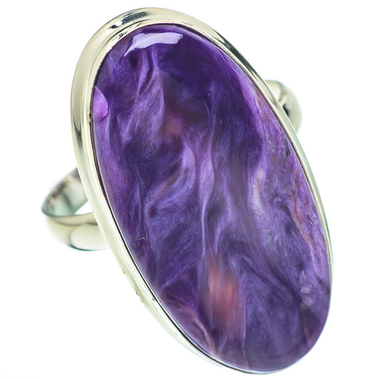 Charoite Rings handcrafted by Ana Silver Co - RING60751