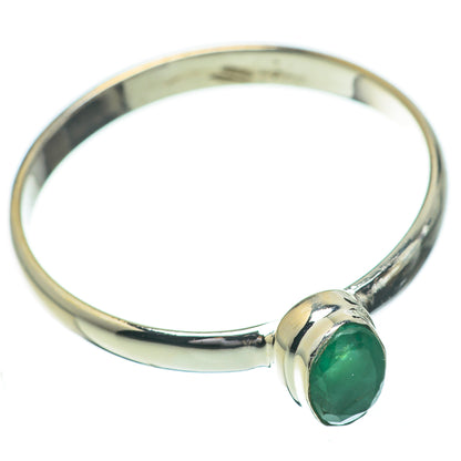 Zambian Emerald Rings handcrafted by Ana Silver Co - RING60760