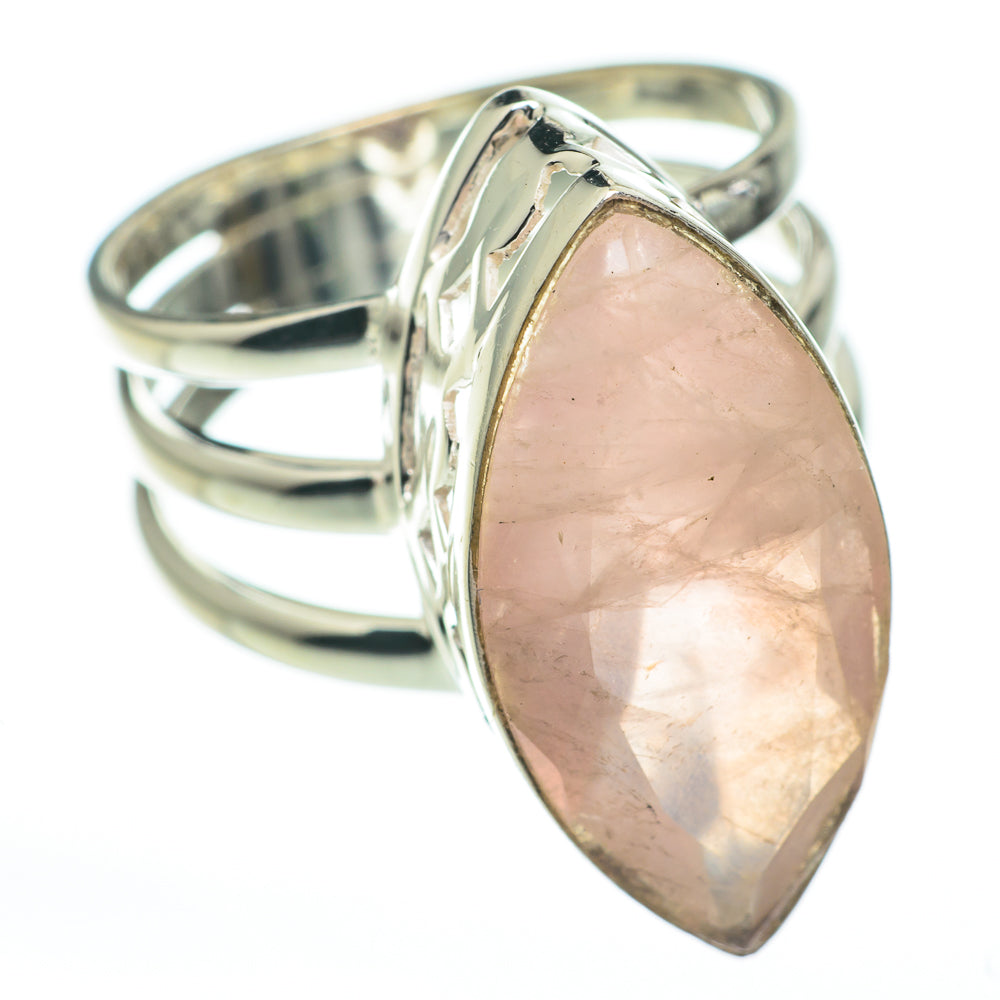 Rose Quartz Rings handcrafted by Ana Silver Co - RING60765