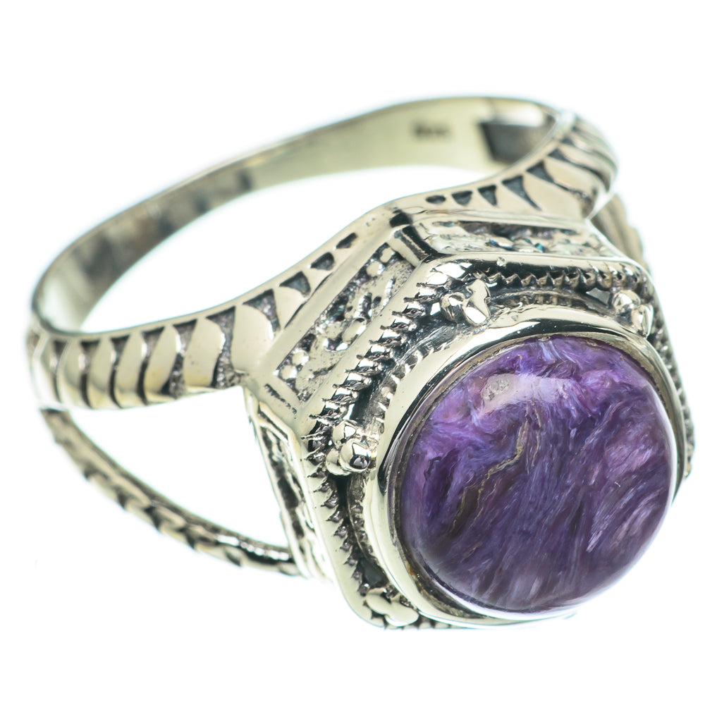 Charoite Rings handcrafted by Ana Silver Co - RING60768