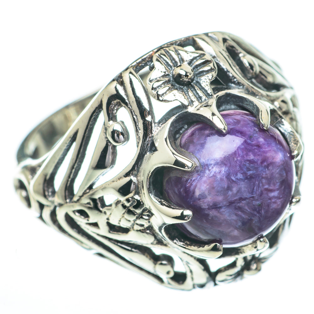 Charoite Rings handcrafted by Ana Silver Co - RING60769