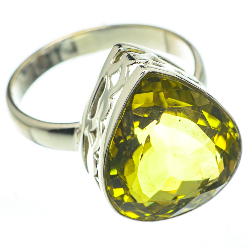 Lemon Quartz Rings handcrafted by Ana Silver Co - RING60785