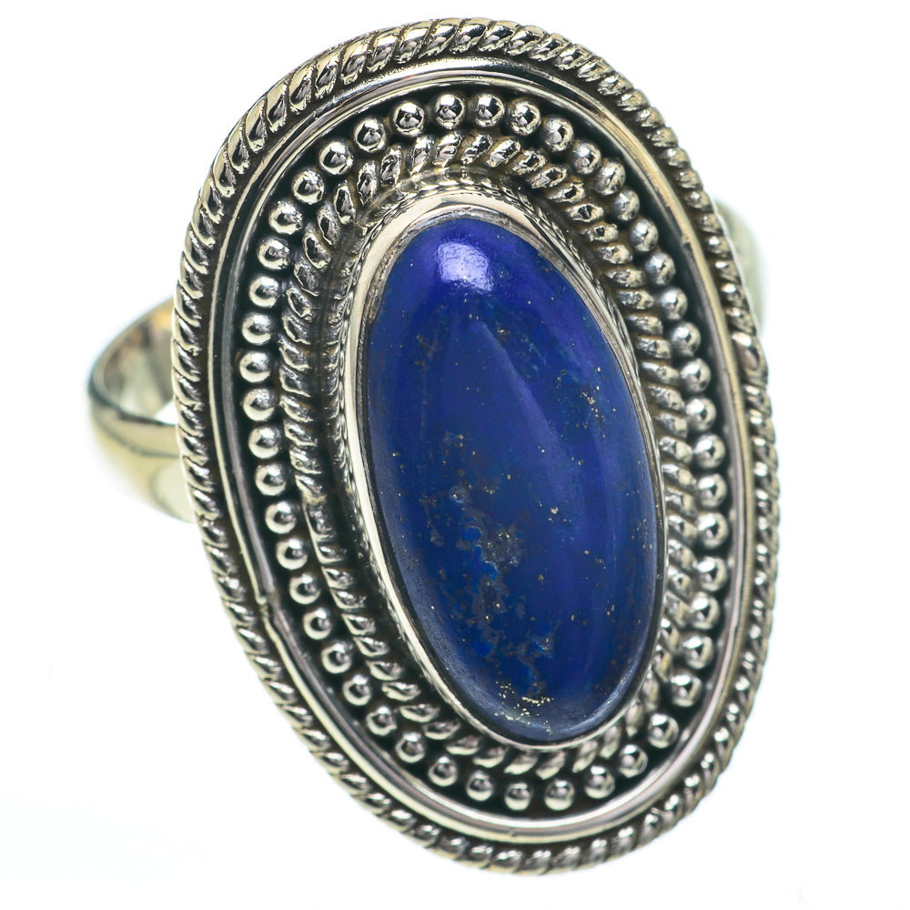 Lapis Lazuli Rings handcrafted by Ana Silver Co - RING60787