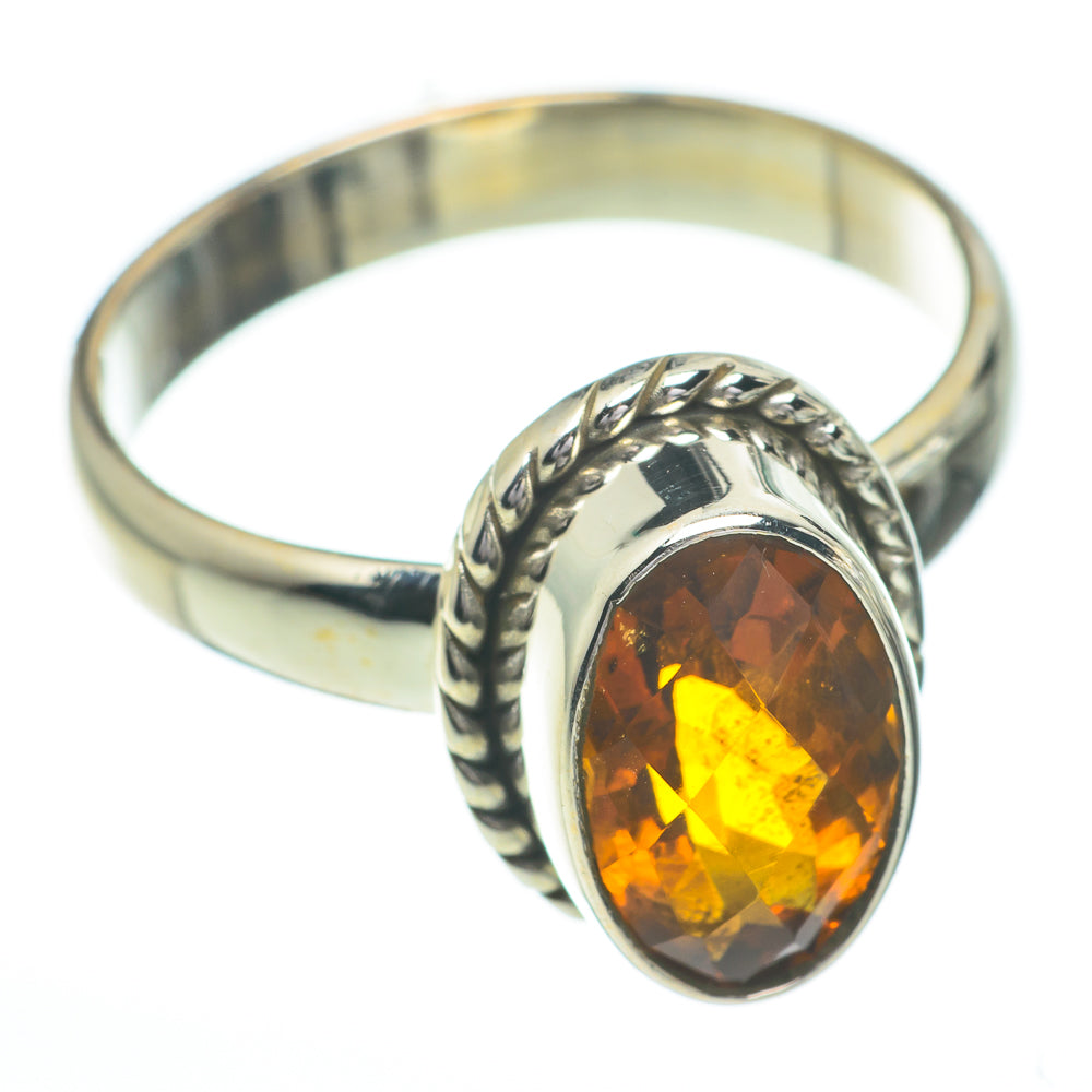 Mandarin Citrine Rings handcrafted by Ana Silver Co - RING60795