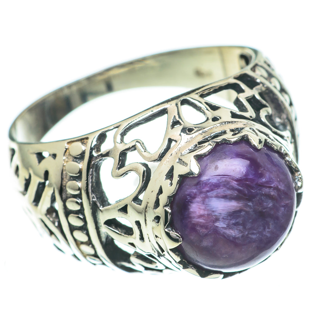 Charoite Rings handcrafted by Ana Silver Co - RING60803
