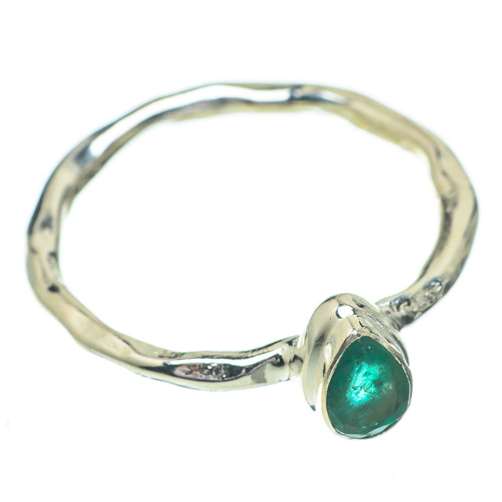 Zambian Emerald Rings handcrafted by Ana Silver Co - RING60822