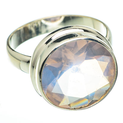 Rose Quartz Rings handcrafted by Ana Silver Co - RING60827