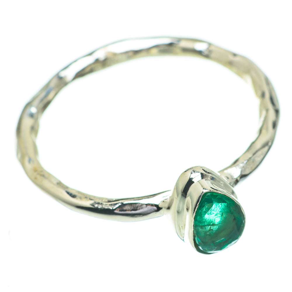 Zambian Emerald Rings handcrafted by Ana Silver Co - RING60846