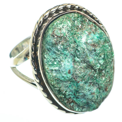 Green Fuchsite Rings handcrafted by Ana Silver Co - RING60847