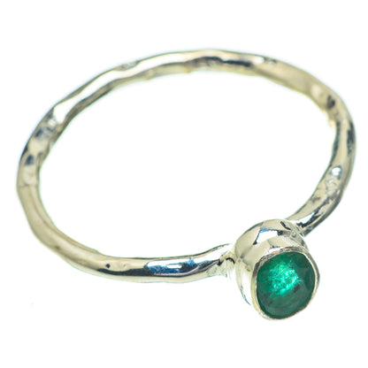 Zambian Emerald Rings handcrafted by Ana Silver Co - RING60848