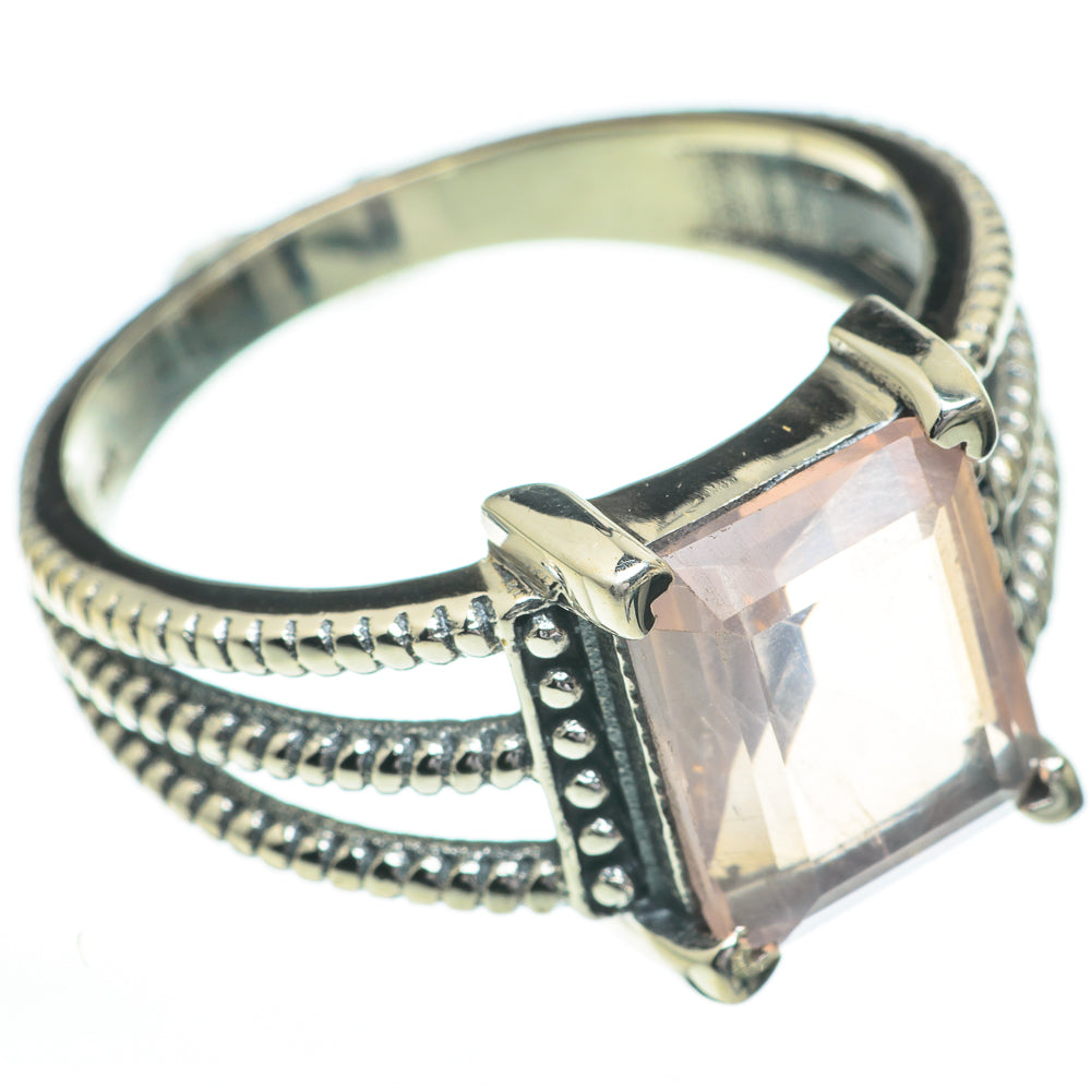 Rose Quartz Rings handcrafted by Ana Silver Co - RING60852