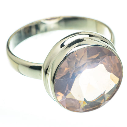 Rose Quartz Rings handcrafted by Ana Silver Co - RING60853