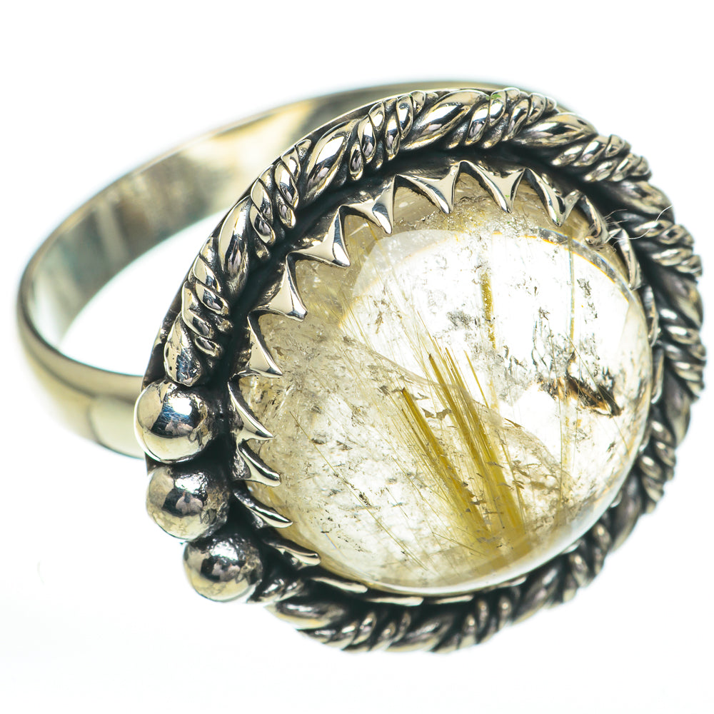 Rutilated Quartz Rings handcrafted by Ana Silver Co - RING60859