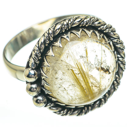 Rutilated Quartz Rings handcrafted by Ana Silver Co - RING60859