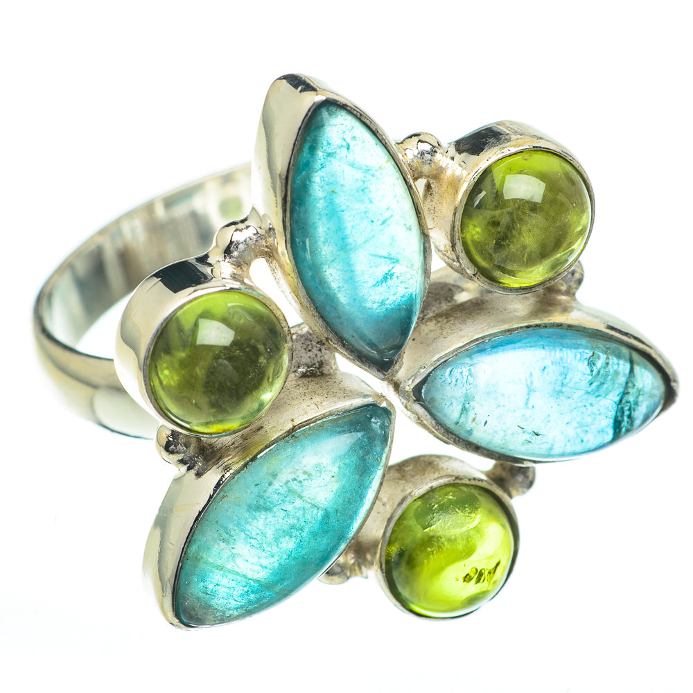 Blue Fluorite Rings handcrafted by Ana Silver Co - RING60864