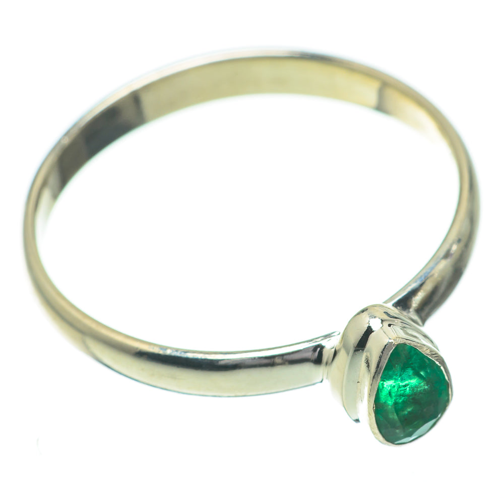 Zambian Emerald Rings handcrafted by Ana Silver Co - RING60868