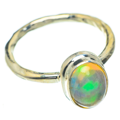 Ethiopian Opal Rings handcrafted by Ana Silver Co - RING60881