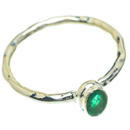 Zambian Emerald Rings handcrafted by Ana Silver Co - RING60886