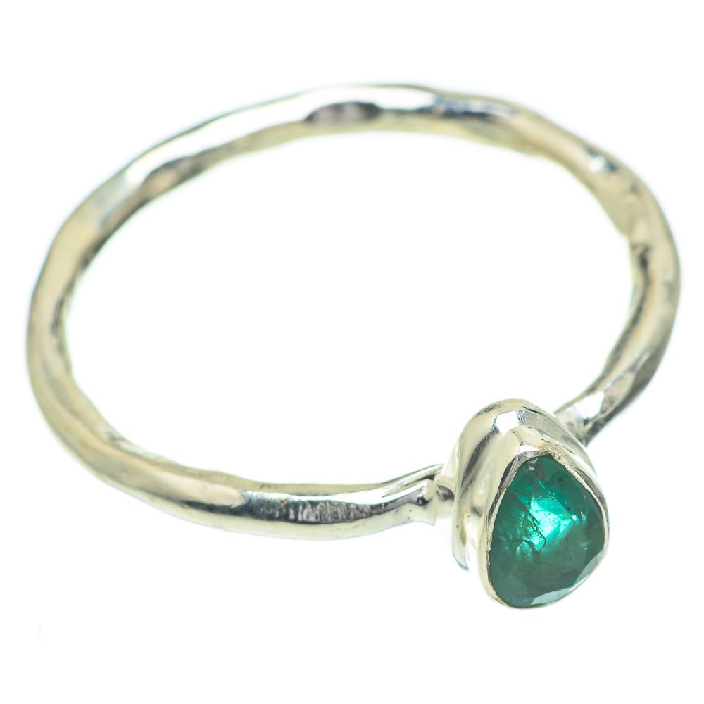 Zambian Emerald Rings handcrafted by Ana Silver Co - RING60888