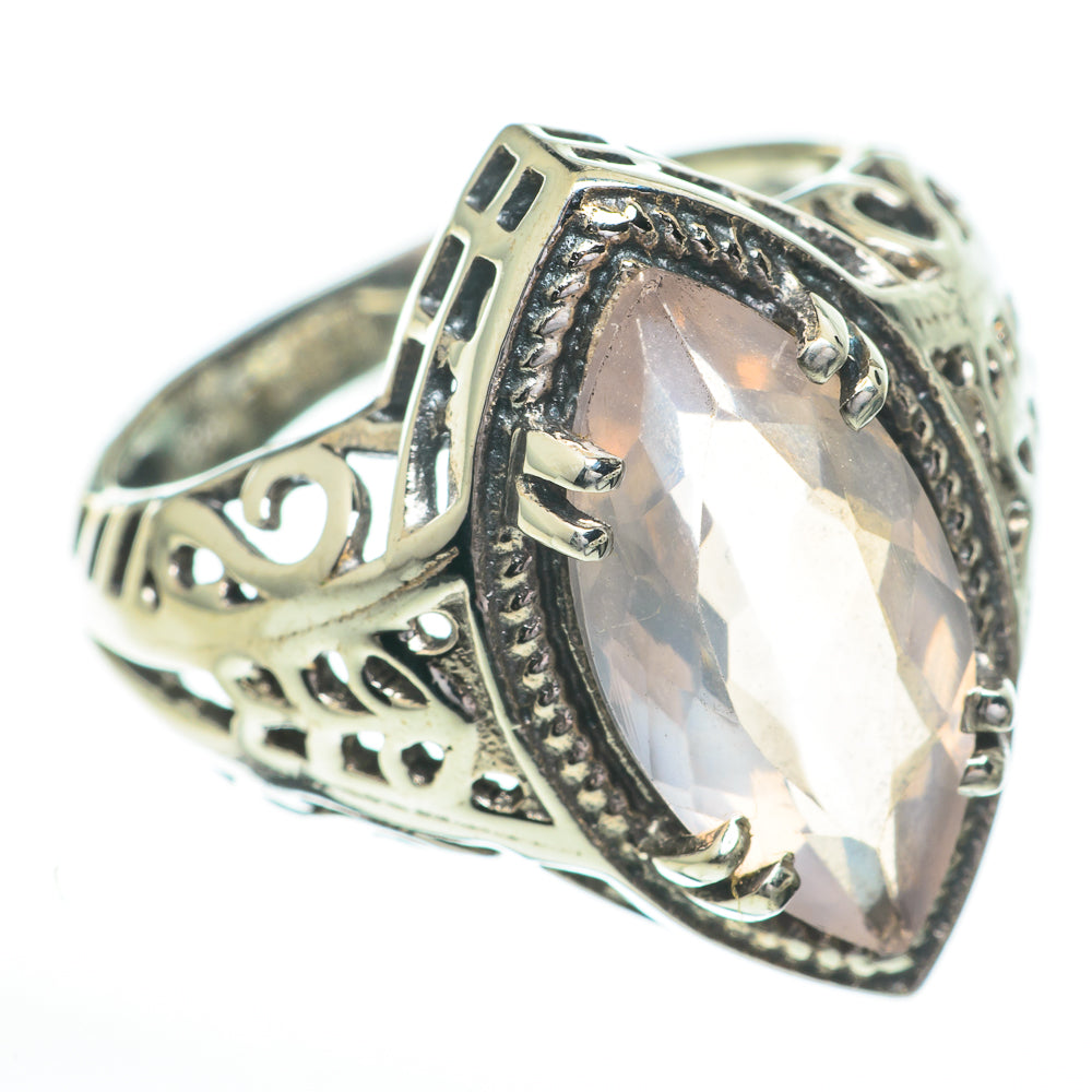 Rose Quartz Rings handcrafted by Ana Silver Co - RING60890