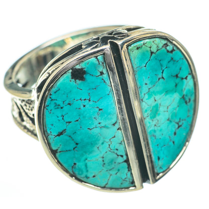 Tibetan Turquoise Rings handcrafted by Ana Silver Co - RING60900