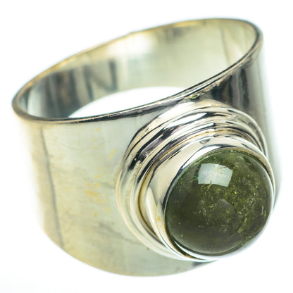 Green Tourmaline Rings handcrafted by Ana Silver Co - RING60903
