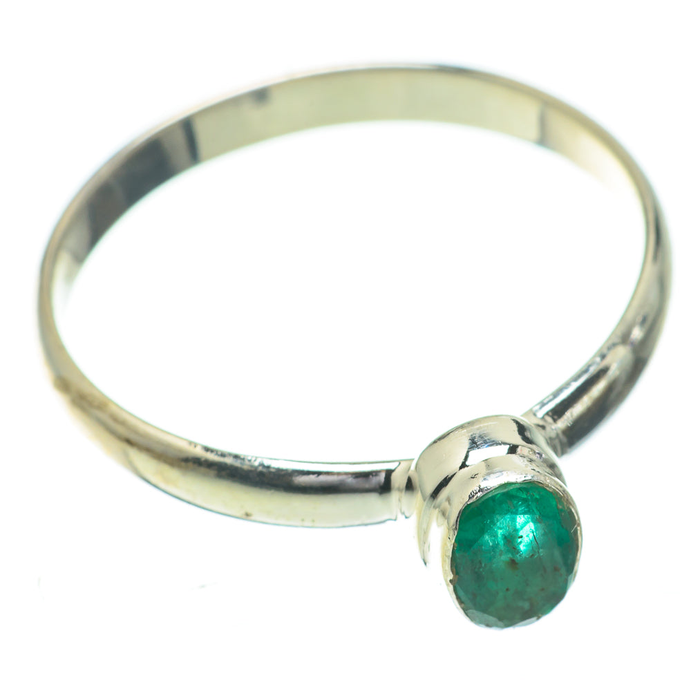 Zambian Emerald Rings handcrafted by Ana Silver Co - RING60904