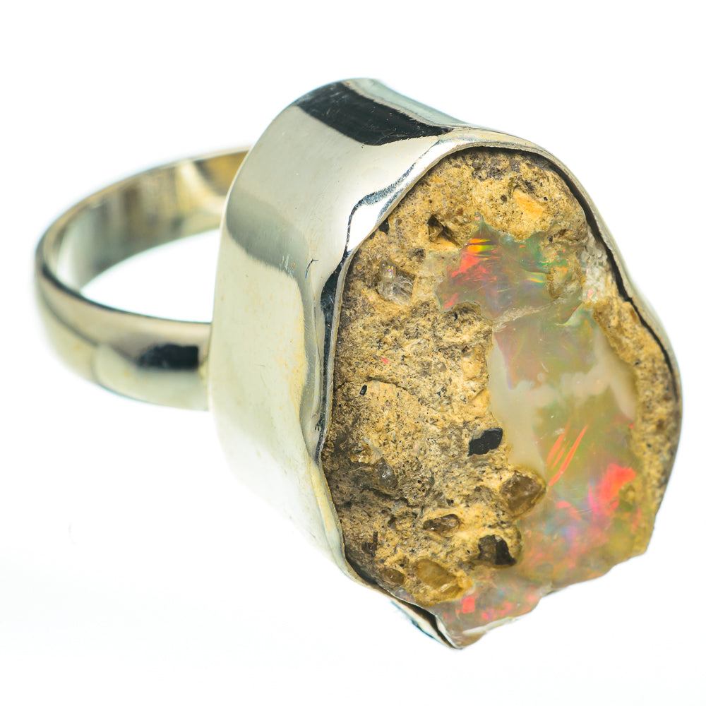 Ethiopian Opal Rings handcrafted by Ana Silver Co - RING60912