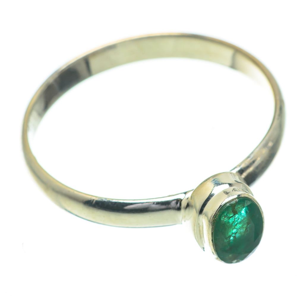 Zambian Emerald Rings handcrafted by Ana Silver Co - RING60920