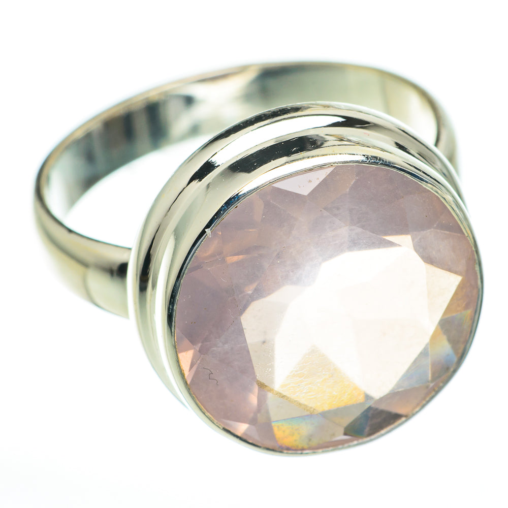 Rose Quartz Rings handcrafted by Ana Silver Co - RING60921