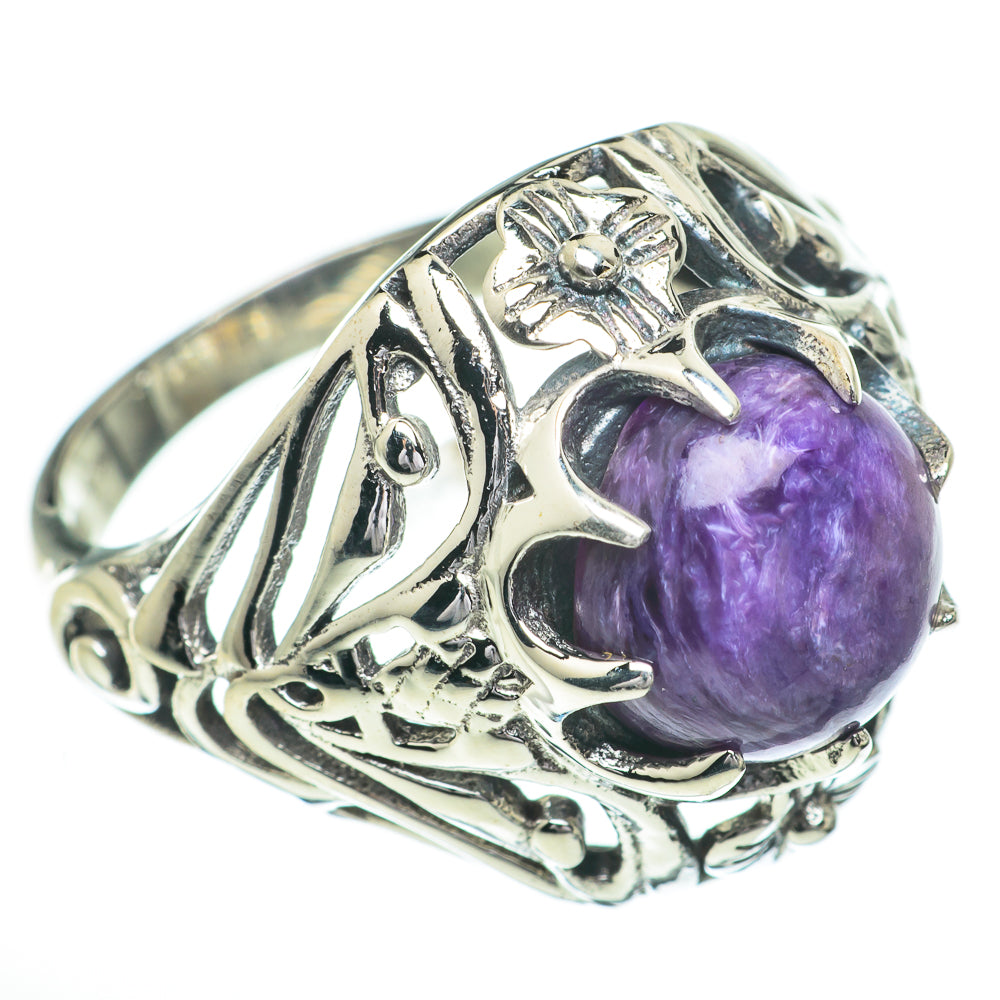 Charoite Rings handcrafted by Ana Silver Co - RING60925