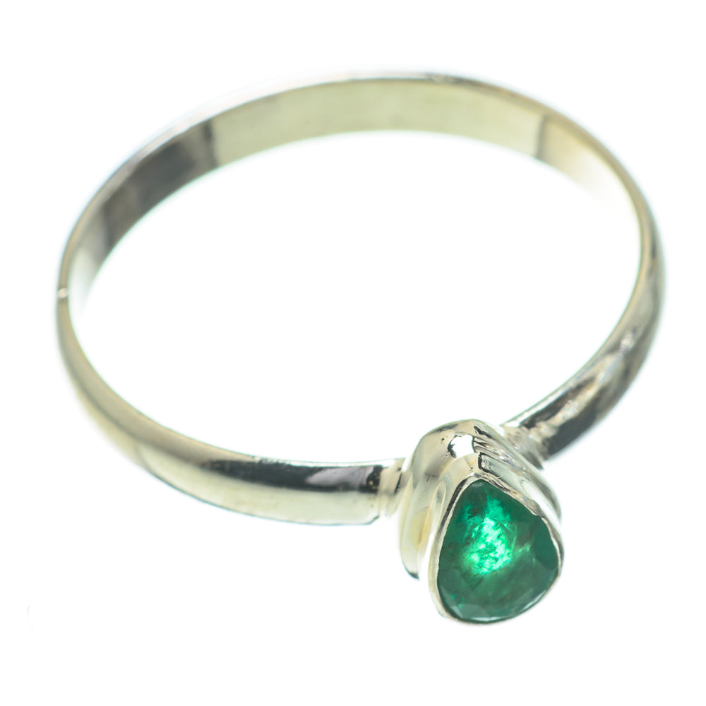 Zambian Emerald Rings handcrafted by Ana Silver Co - RING60934