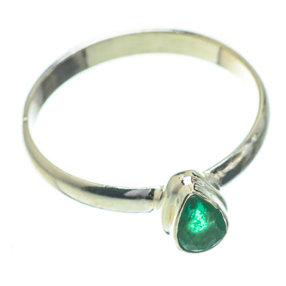 Zambian Emerald Rings handcrafted by Ana Silver Co - RING60934