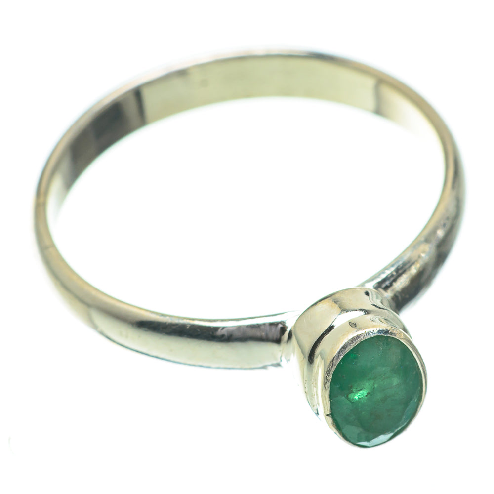 Zambian Emerald Rings handcrafted by Ana Silver Co - RING60936