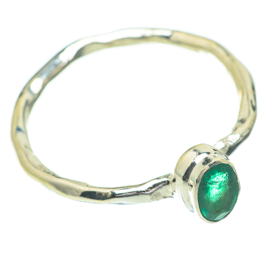 Zambian Emerald Rings handcrafted by Ana Silver Co - RING60948