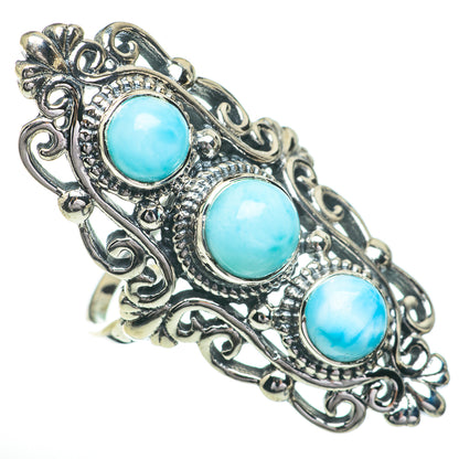 Larimar Rings handcrafted by Ana Silver Co - RING60956