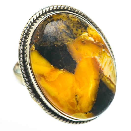 Peanut Wood Jasper Rings handcrafted by Ana Silver Co - RING60965