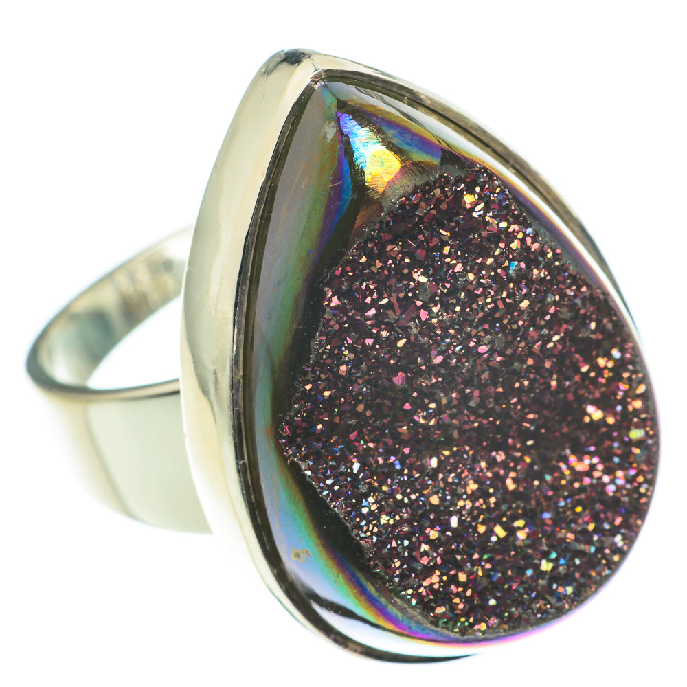 Titanium Druzy Rings handcrafted by Ana Silver Co - RING60972