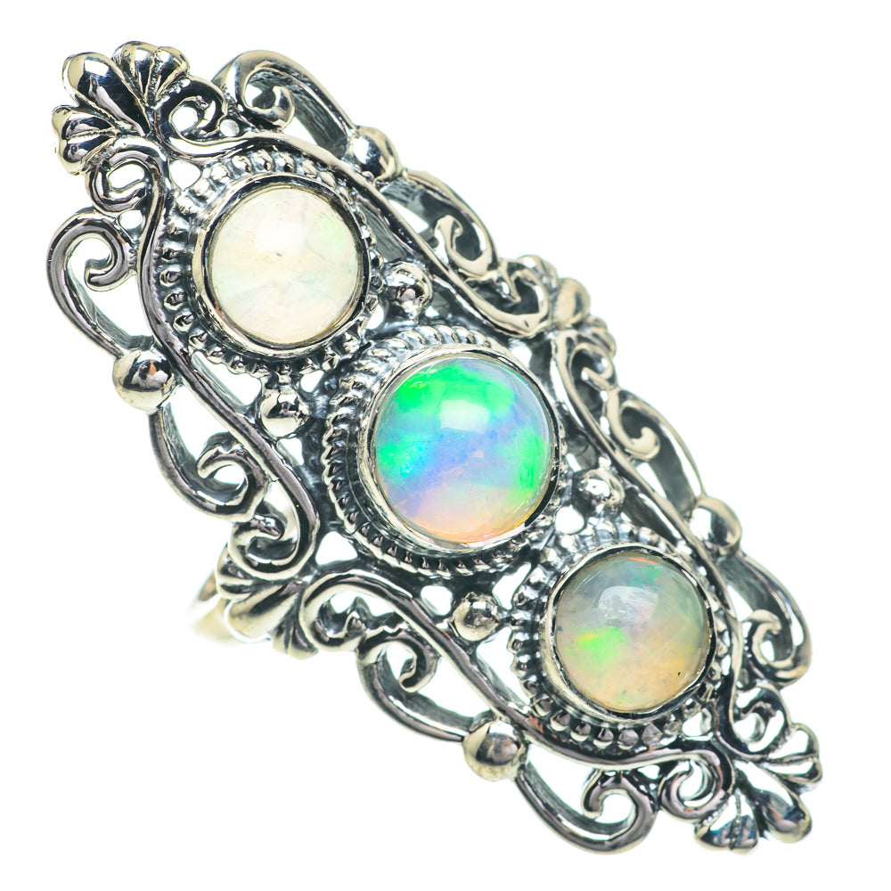 Ethiopian Opal Rings handcrafted by Ana Silver Co - RING60983