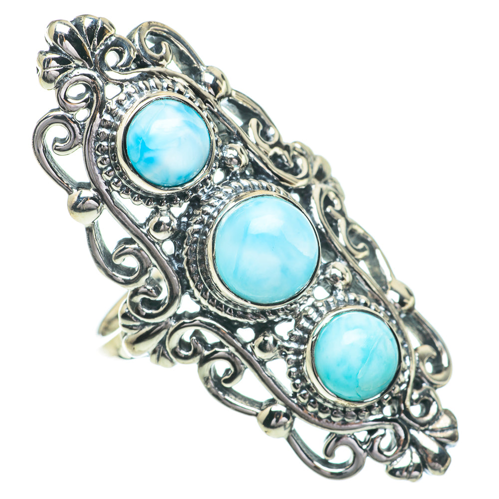 Larimar Rings handcrafted by Ana Silver Co - RING60989