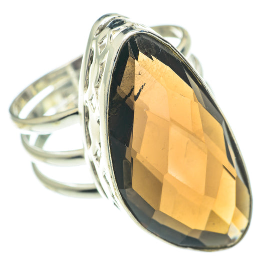 Smoky Quartz Rings handcrafted by Ana Silver Co - RING60996