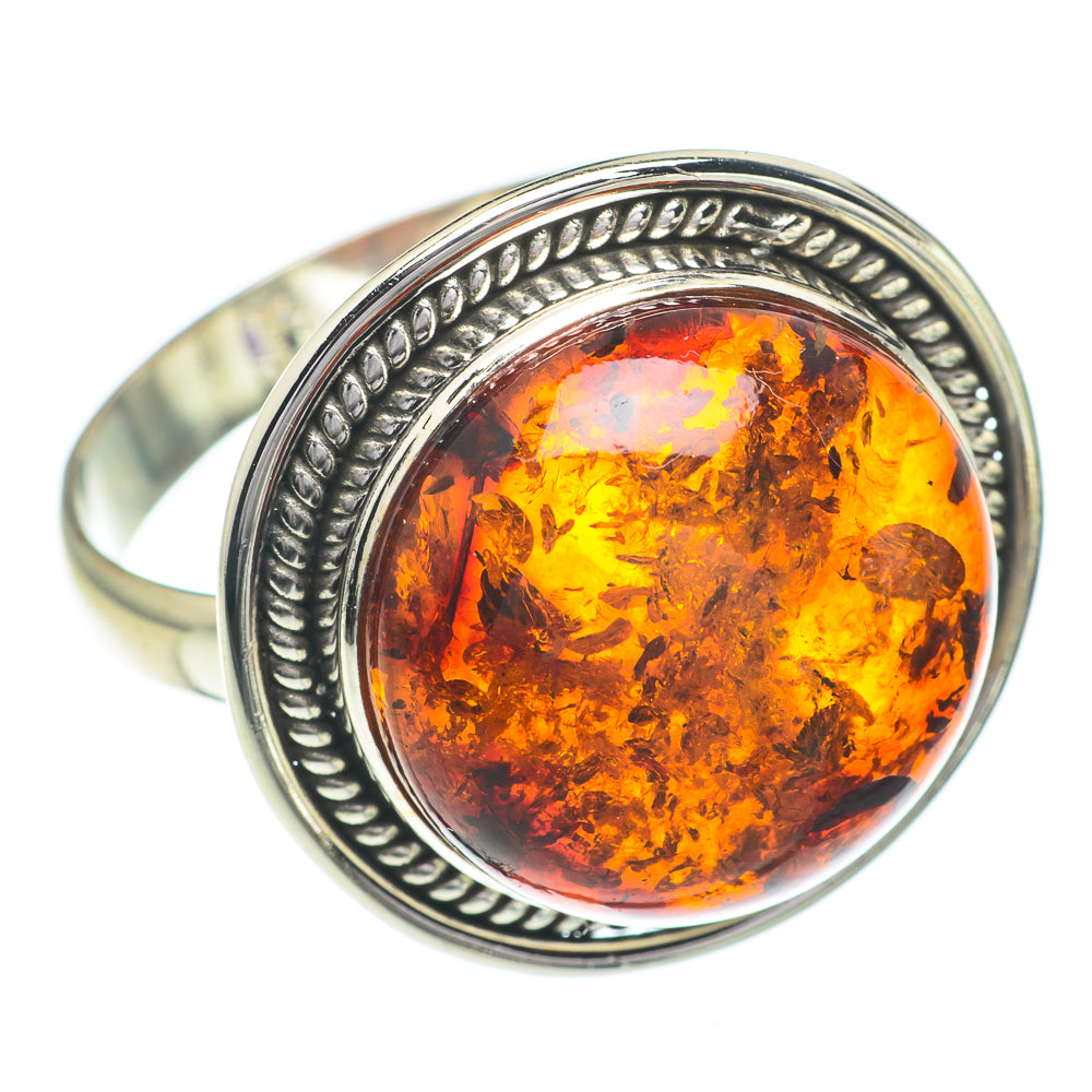 Baltic Amber Rings handcrafted by Ana Silver Co - RING60997