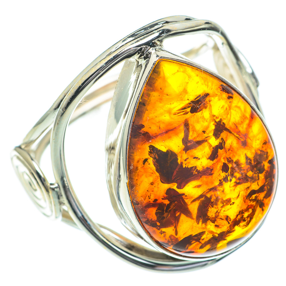 Baltic Amber Rings handcrafted by Ana Silver Co - RING60998