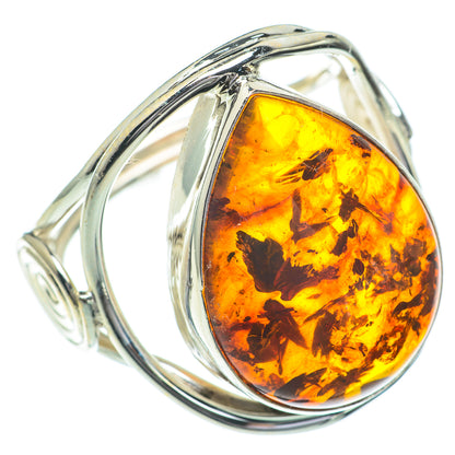 Baltic Amber Rings handcrafted by Ana Silver Co - RING60998