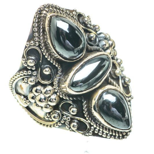 Hematite Rings handcrafted by Ana Silver Co - RING61013